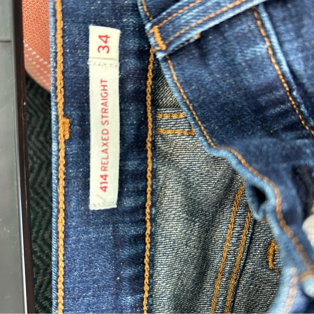 Levis 414 High Rise Dark Jeans 34 34